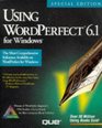 Using Wordperfect 61 for Windows