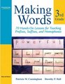 Making Words Third Grade 70 HandsOn Lessons for Teaching Prefixes Suffixes and Homophones