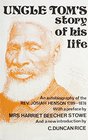 Uncle Tom's Story Of His Life An Autobiography 17891876