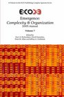 Emergence Complexity  Organization