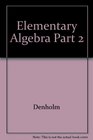 Elementary Algebra Part 2