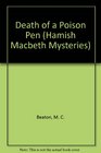 Death of a Poison Pen (Hamish MacBeth, Bk 20) (Unabridged Audio CD)