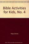 Bible Activities for Kids No 4