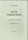Lute Variations With Improvisations by Richard Price