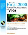 Microsoft Excel 2000 Power Programming with VBA