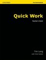 Quick Work Teacher's Book Preintermediate level