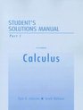 Student Solutions Manual Part 1 for Calculus