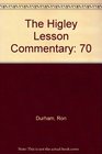 Higley Lesson Commentary 20022003