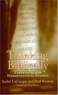 Thinking Biblically  Exegetical and Hermeneutical Studies