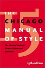 The Chicago Manual of Style 15th Edition