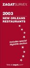 Zagat 2003 New Orleans Restaurants Includes Special Nightlife Section