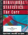 Text With Study Guide for use with Behavioral Statistics