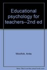 Educational psychology for teachers2nd ed