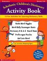 Scholastic Children's Dictionary Activity Book