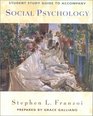 Student Study Guide for use with Social Psychology