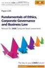 CIMA Official Learning System Fundamentals of Ethics Corporate Governance and Business Law Second Edition