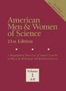 American Men & Women of Science: A Biographical Directory of Today's Leaders in Physical, Biological, and Related Sciences (American Men and Women of Science)