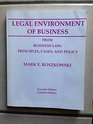 From Business Law Principles Cases and Policy