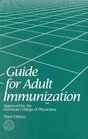Guide for Adult Immunization