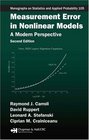 Measurement Error in Nonlinear Models A Modern Perspective Second Edition