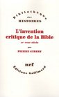 L'invention critique de la Bible