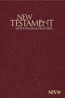 NIV Pocket New Testament with Psalms  Proverbs  Burgundy