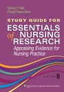 Study Guide for Essentials of Nursing Research