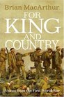 For King and Country Voices from the First World War