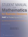 Student Manual for Mathematics for Business Decisions Probability and Simulation