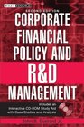 Corporate Financial Policy and RD Management