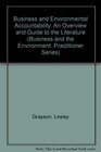 Business and Environmental Accountability An Overview and Guide to the Literature