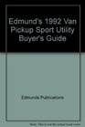Edmund's 1992 Van Pickup Sport Utility Buyer's Guide