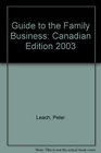 Guide to the Family Business Canadian Edition 2003