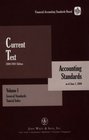 Current Text 2000/2001 Edition Accounting Standards as of June 1 2000 Volume I General Standards Topical Index