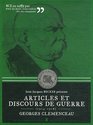 Discours de guerre Georges Clmenceau