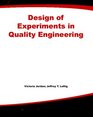 Design of Experiments in Quality Engineering