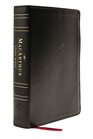 NASB MacArthur Study Bible 2nd Edition Leathersoft Black Comfort Print Unleashing God's Truth One Verse at a Time