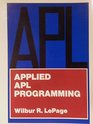 Applied APLProgramming