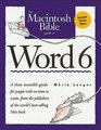 The Macintosh Bible Guide to Word 6