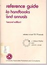 Reference guide to handbooks and annuals Volumes IVI and '72'77 annuals