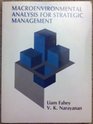 Macroenvironmental Analysis for Strategic Management