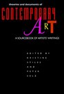 Theories and Documents of Contemporary Art A Sourcebook of Artists' Writings