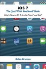 iOS 7 The Just What You Need Book What's New in iOS for the iPhone and iPad