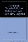 America's Wonderful Little Hotels and Inns 1992 New England