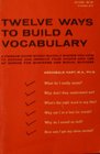 Twelve Ways to Build a Vocabulary