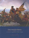 Early American History A Literature Approach for Primary Grades