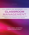 Middle and Secondary Classroom Management Lessons from Research and Practice