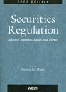 Securities Regulation Selected Statutes Rules and Forms 2013