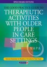 Good Practice Guide to Therapeutic Activities With Older Peo