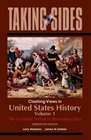 United States History Volume 1 Taking Sides  Clashing Views in United States History Volume 1 The Colonial Period to Reconstruction